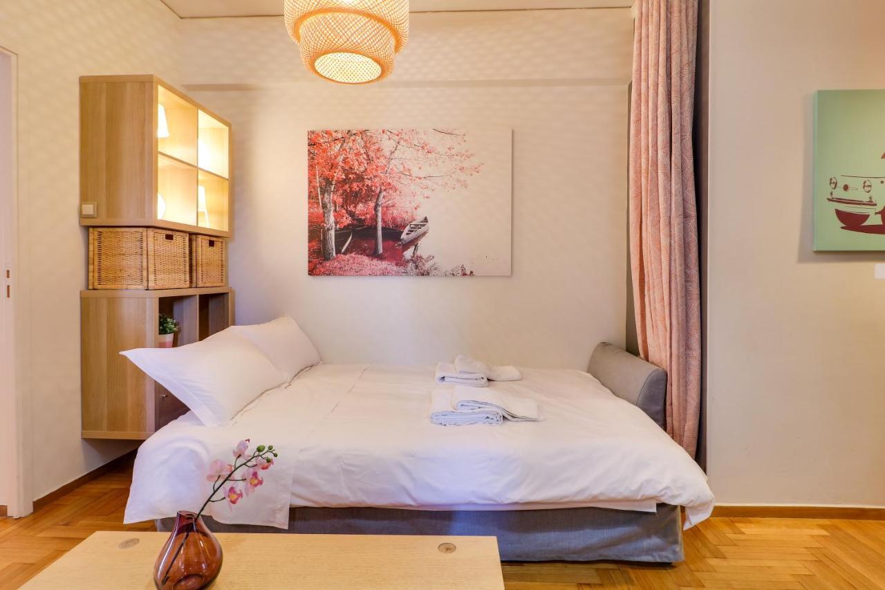 Spacious Central Flat☆3Min To Metro☆Ac|Netflix|Pc Atenas Exterior foto