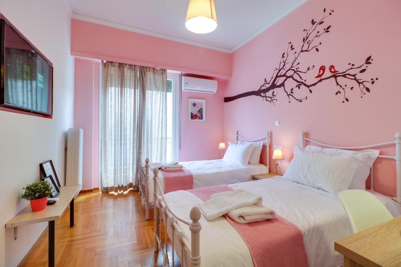 Spacious Central Flat☆3Min To Metro☆Ac|Netflix|Pc Atenas Exterior foto